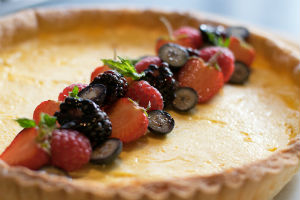 Lemon tart catering in Gloucestershire